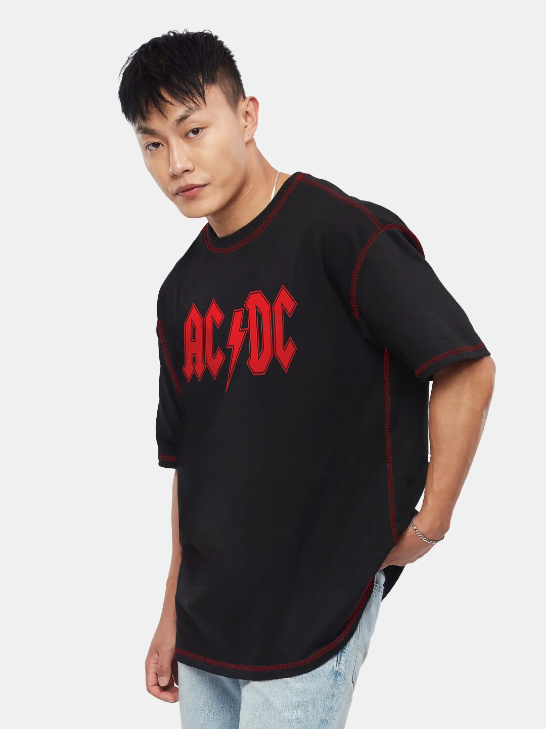 AC DC Band Oversized T-Shirt - Image 4