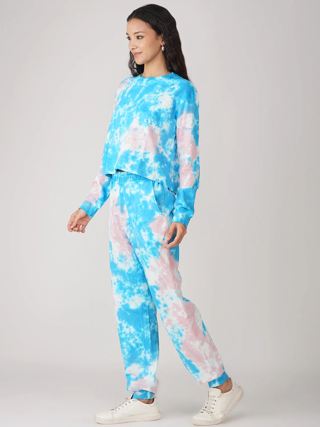 Women's Aqua with Pastel Pink Coords - Image 4