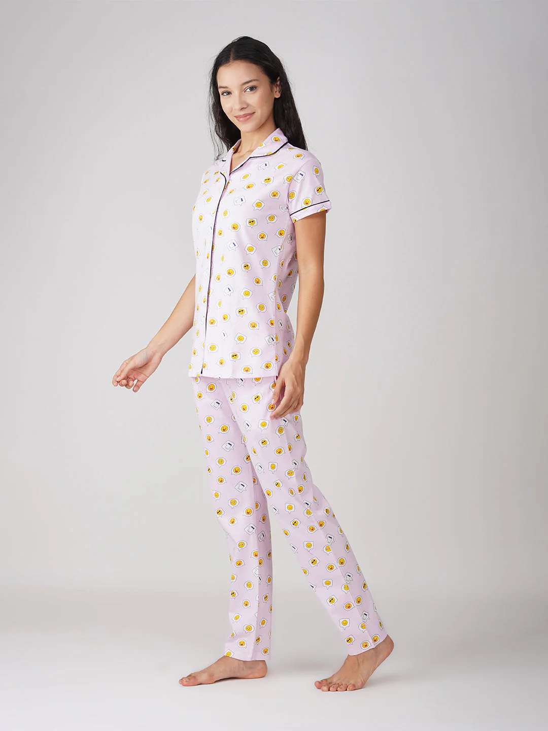 Blush Emoji Night Suit - Image 4