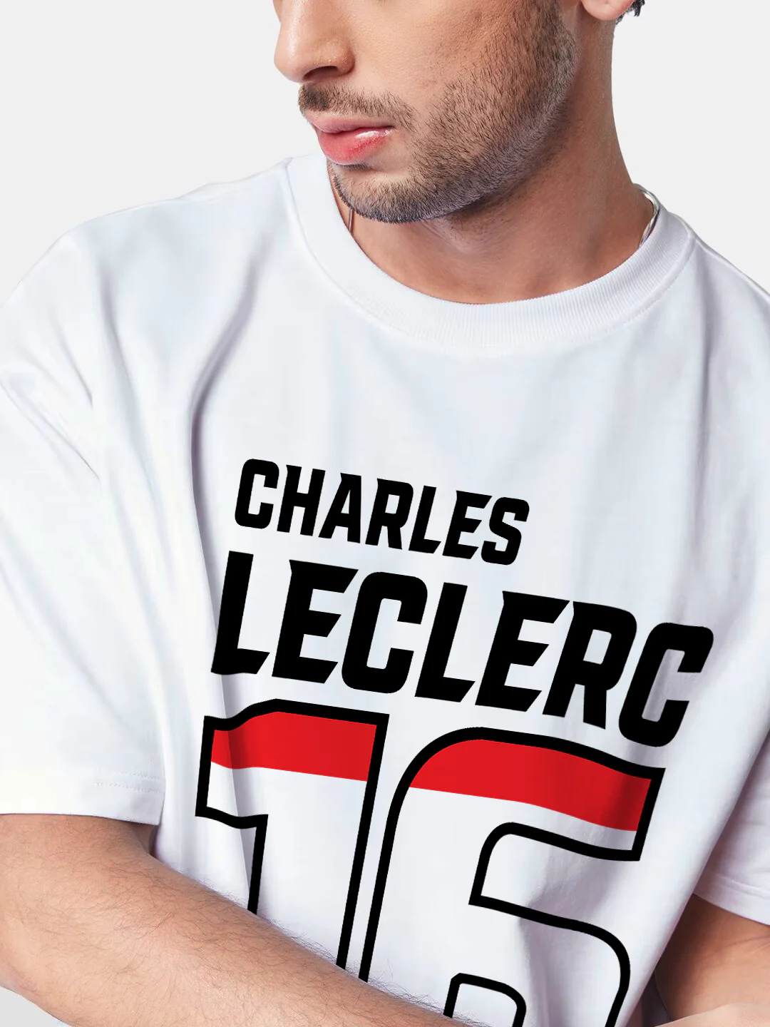 Charles Leclerc F1 Oversized T-Shirt - Image 5
