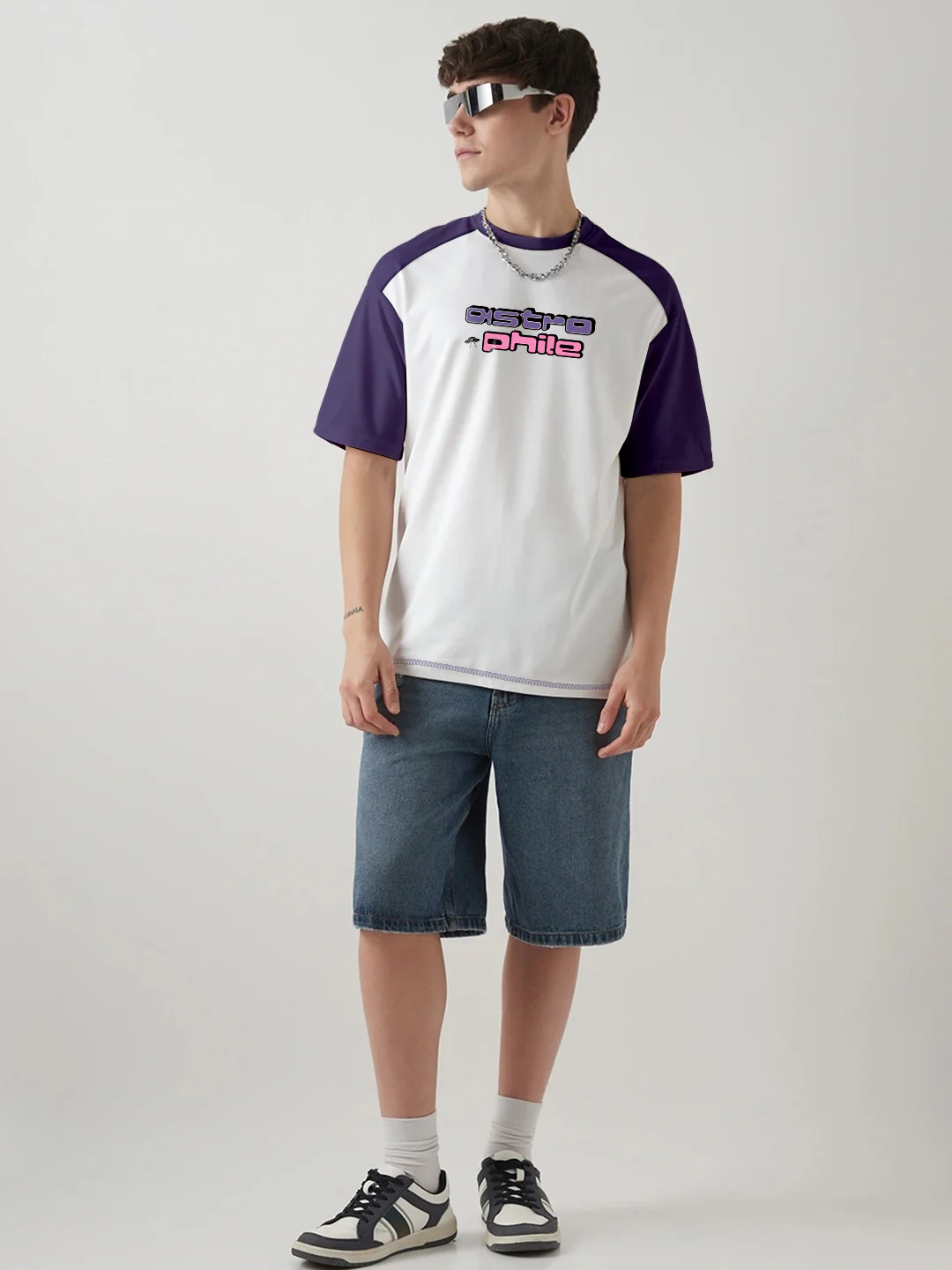 Astrophile Graphic Printed Oversized T-Shirt - Multi Color - Image 3