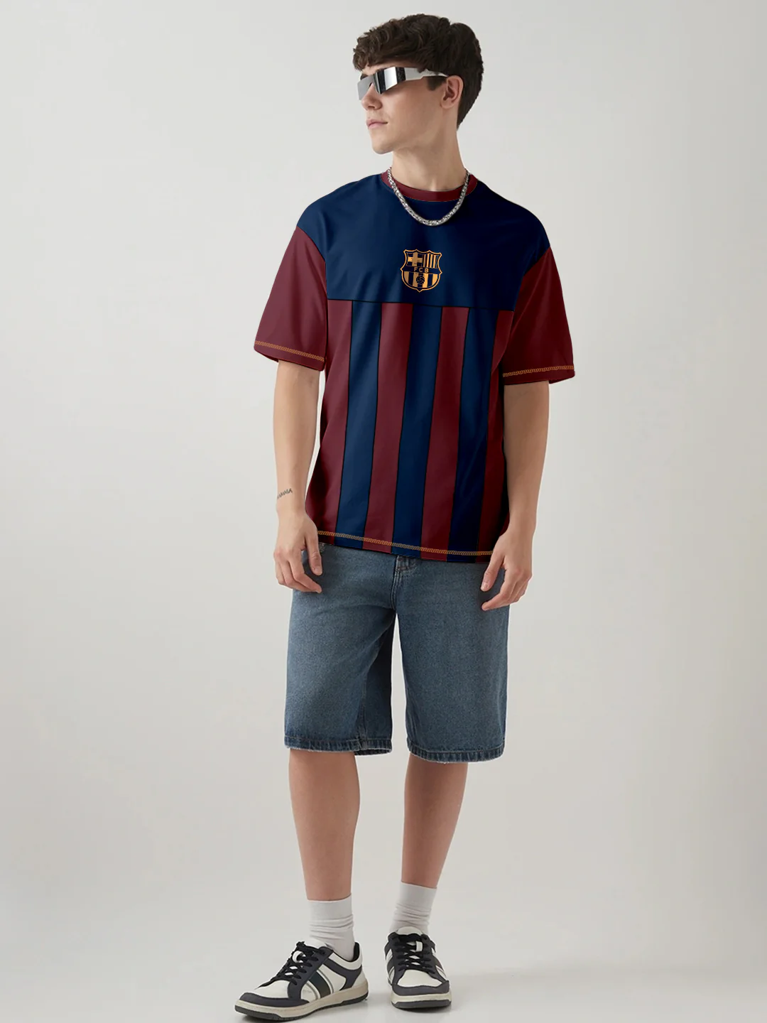Barcelona Oversized T-Shirt - Multi Color - Image 3