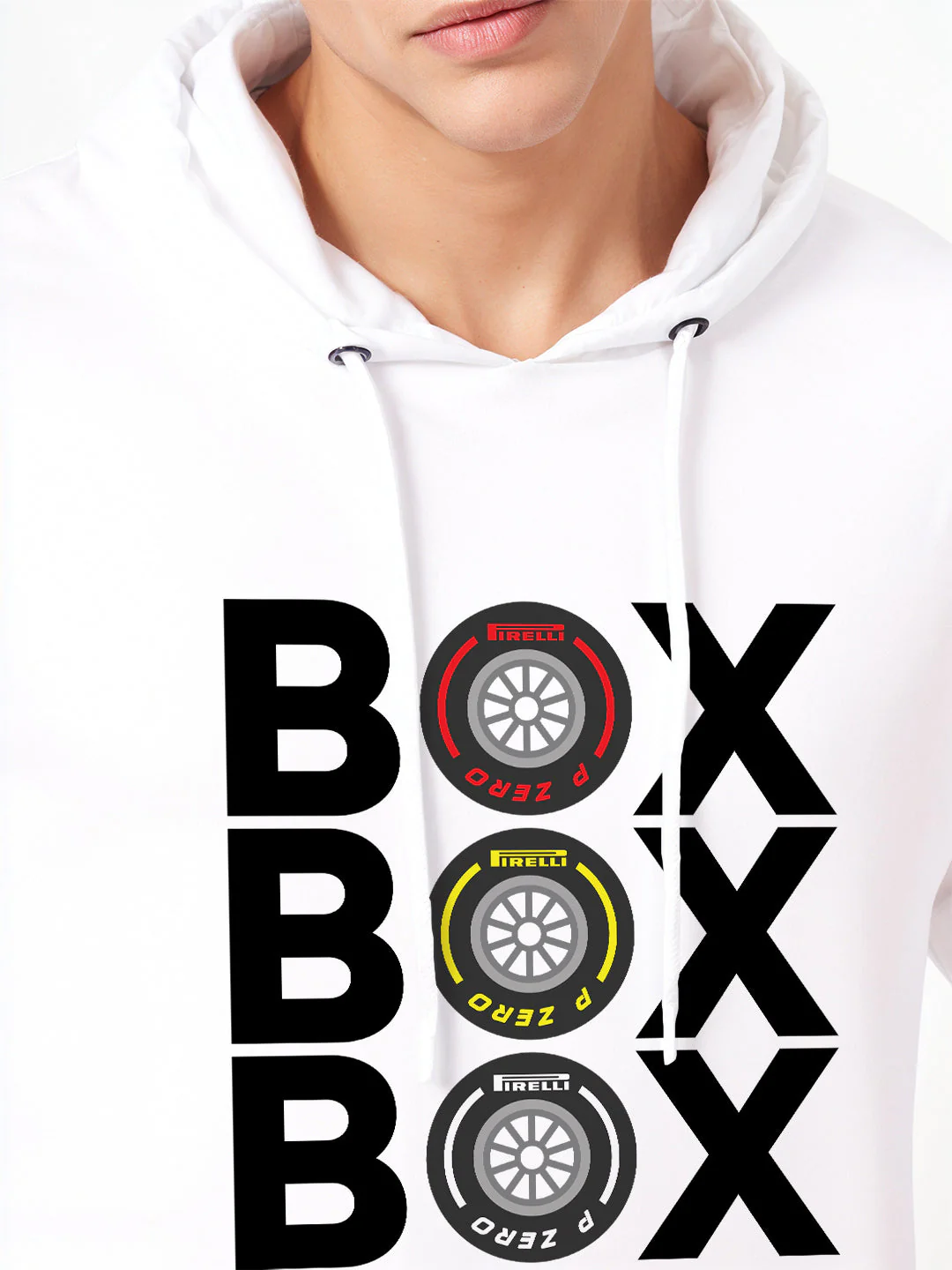 Box Hoodie - White - Image 5