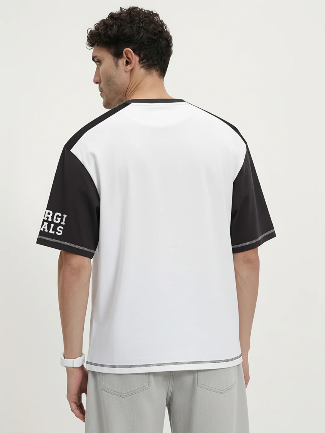 Italia 98 Oversized T-Shirt- Black & White - Image 2