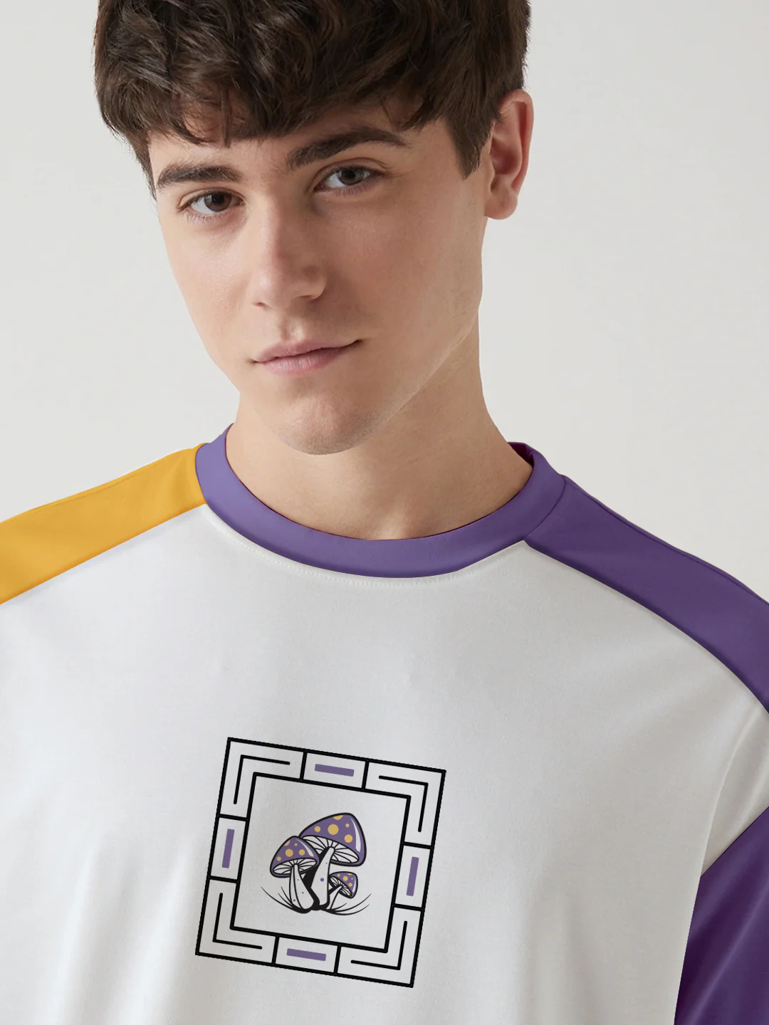 Life is a Trip Graphic Printed Oversized T-Shirt - Multi Color - Image 4