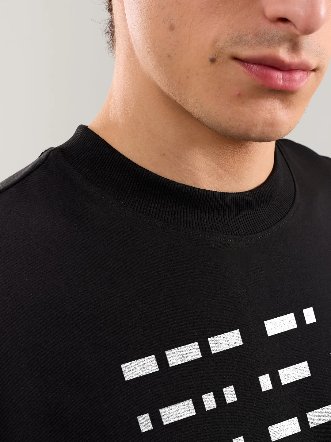 One Last Time Graphic Printed Oversized T-Shirt - Black - Image 4