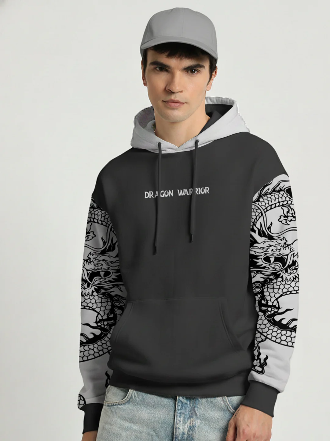 Dragon Warrior Oversized Hoodie - Multi Color - Image 3