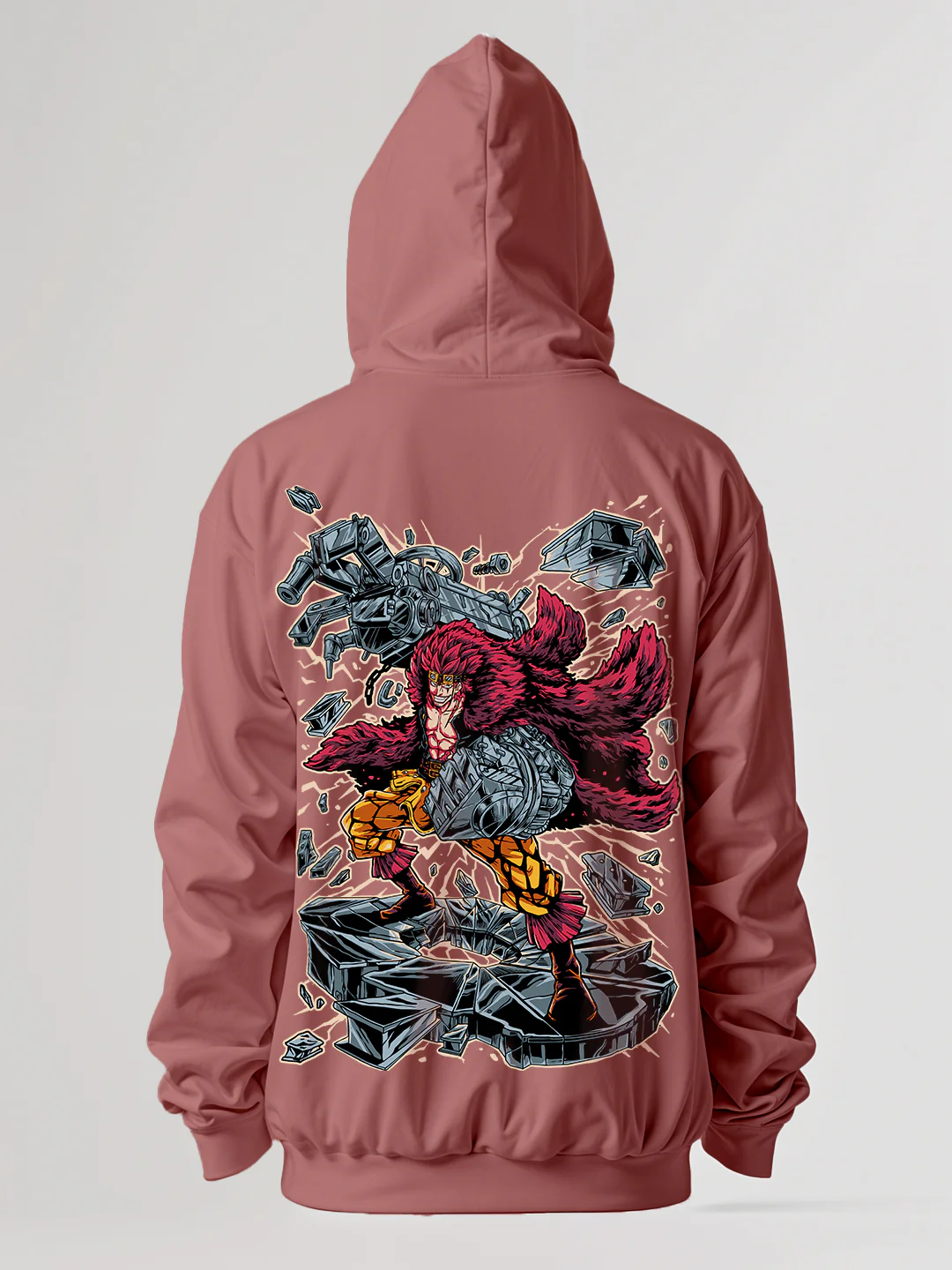Eustass Kid One Piece Oversized Hoodie - Cardavon - Image 2