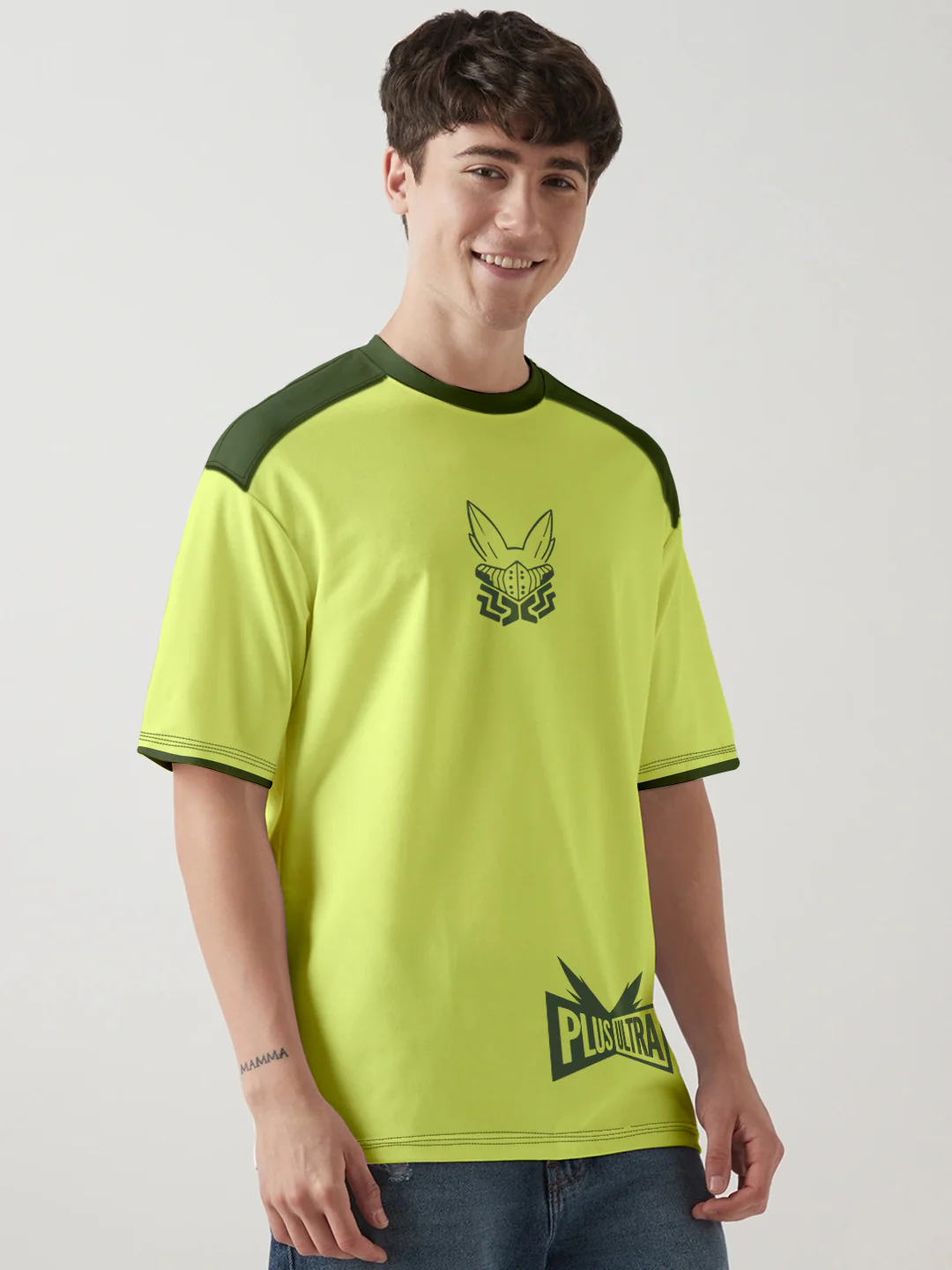 Rise of Deku Printed Anime Oversized T-Shirt - Multi Color - Image 2
