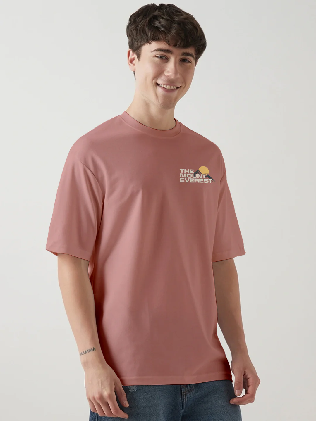 The Mount Everest Oversized T-Shirt - Coral Haze - Image 2