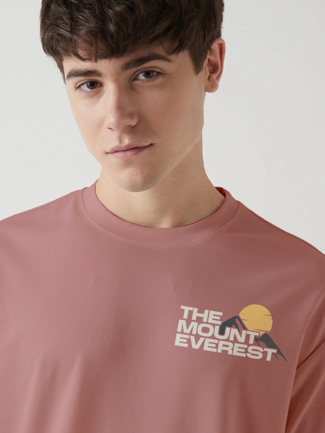The Mount Everest Oversized T-Shirt - Coral Haze - Image 4