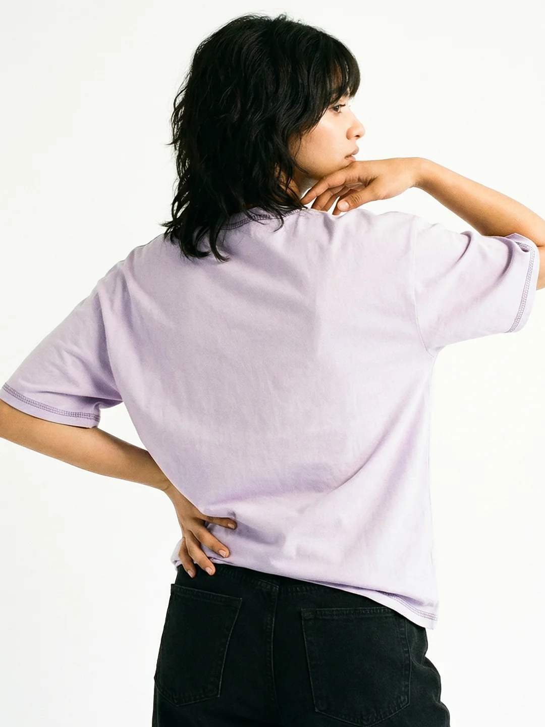 Boston Women Oversized T-Shirt - Lilac - Image 2