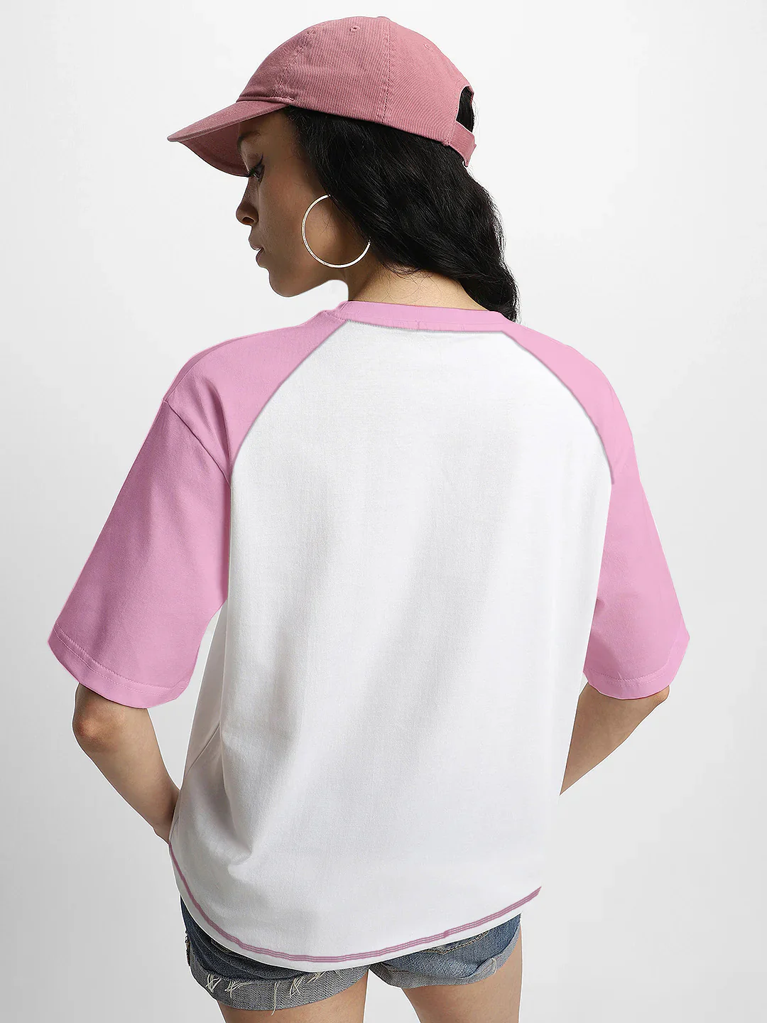 Focus on the Good  Women Oversized T-Shirt - Multi Color - Image 3