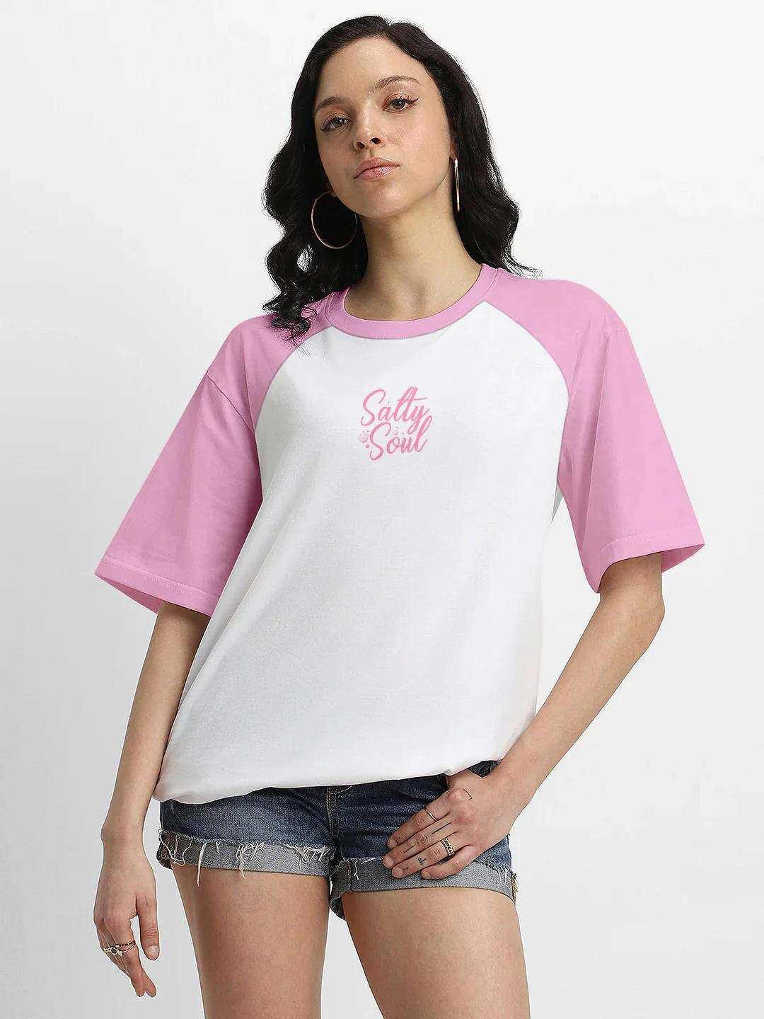 Salty Soul Women Oversized T-Shirt - Multi Color - Image 2