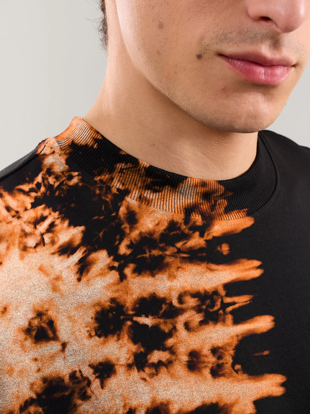Ying Yang Graphic Printed Oversized T-Shirt - Tiedye - Image 6