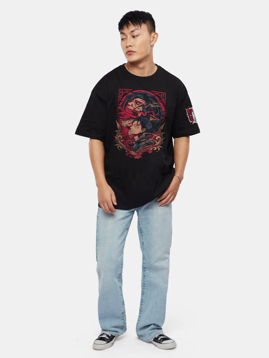 Eren Yeager X Freedom Oversized T-Shirt - Image 4