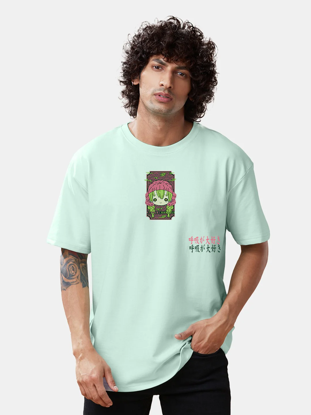 Mitsuri Kanroji Oversized T-Shirt - Image 2