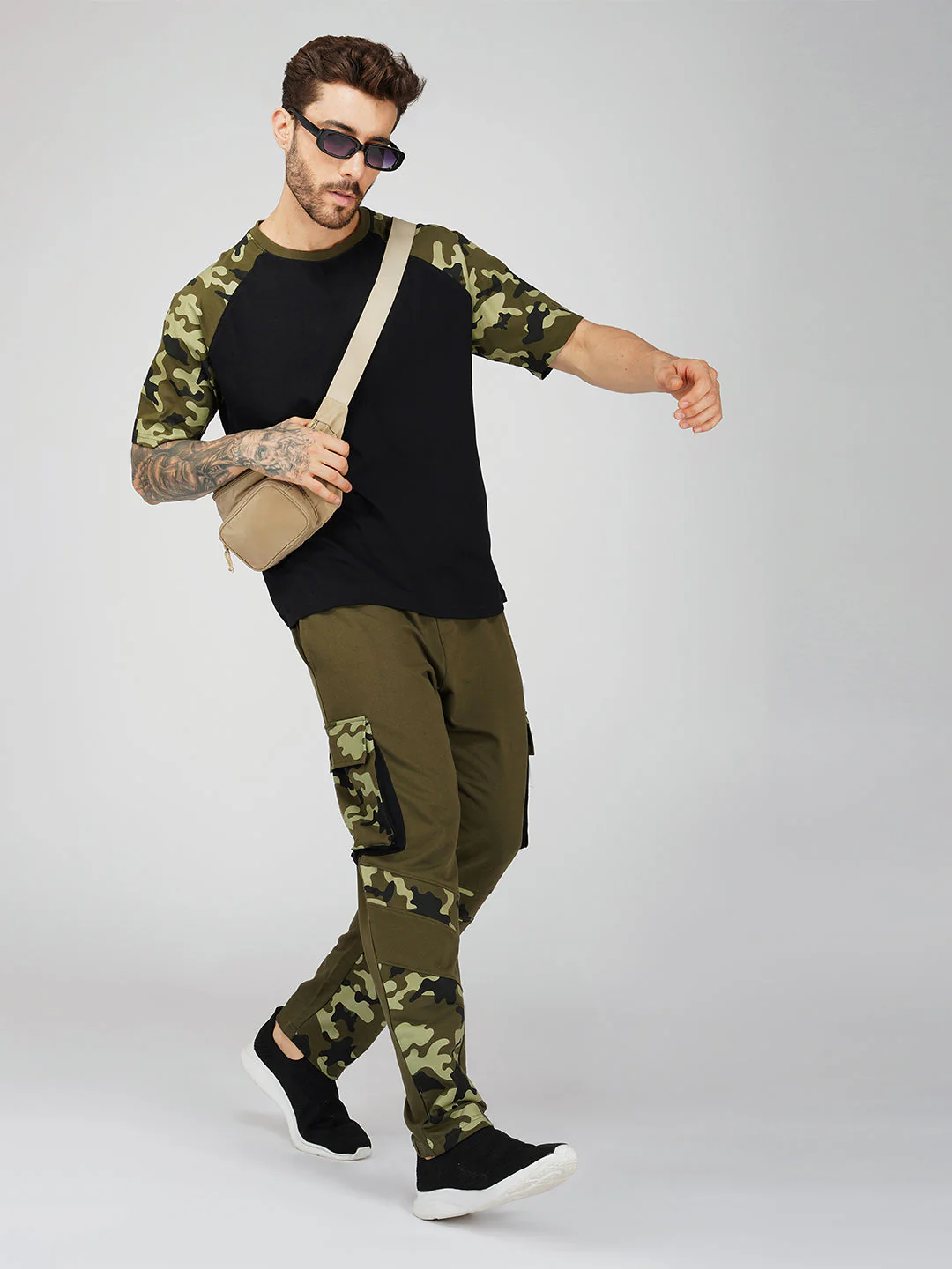 Olive Camo Men's Co-Ord Set - Image 4