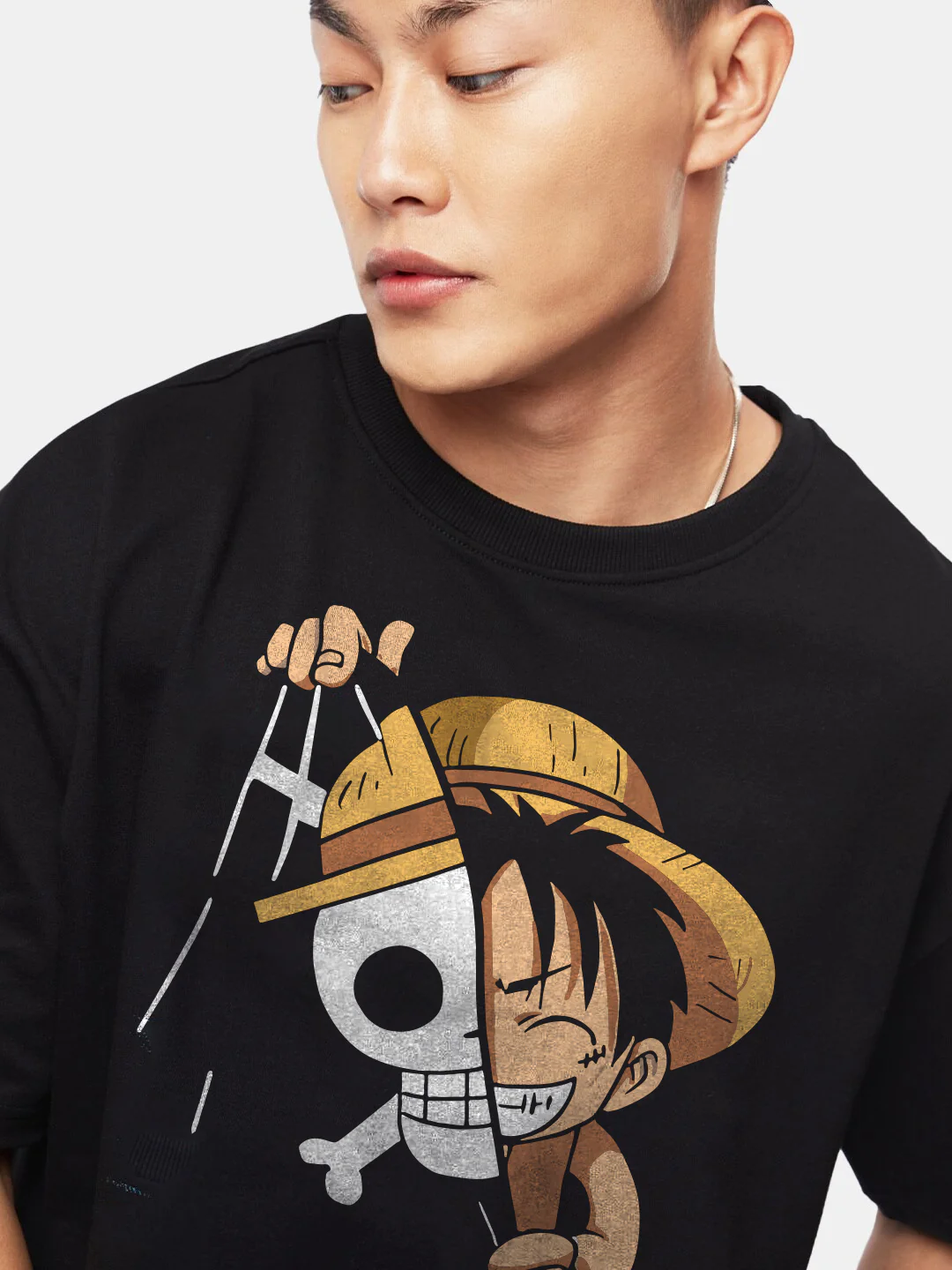 One Piece Monkey d Luffy Oversized T-Shirt - Image 3