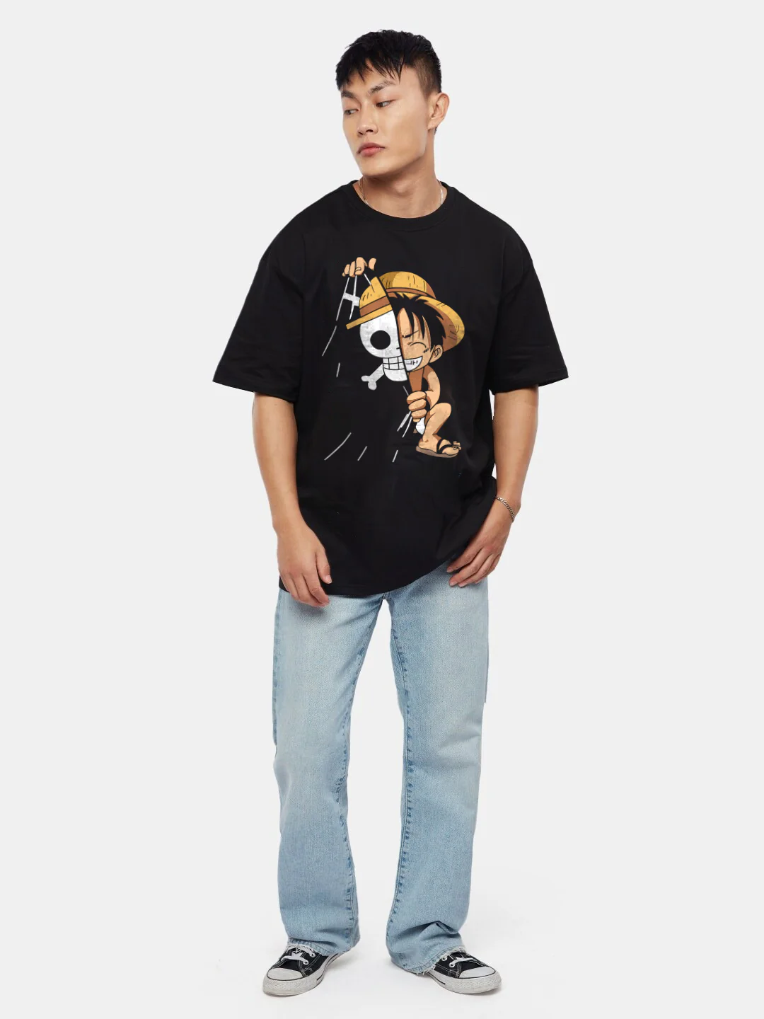 One Piece Monkey d Luffy Oversized T-Shirt - Image 5