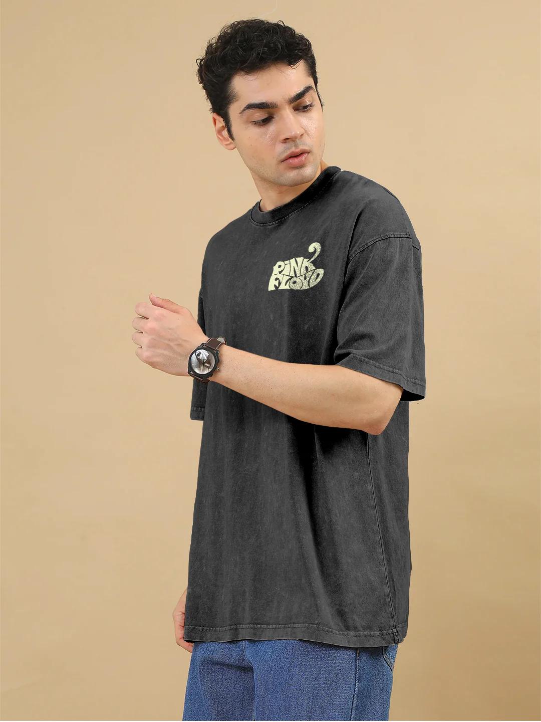 Pink Floyd Acid Wash Oversized T-Shirt - Image 3