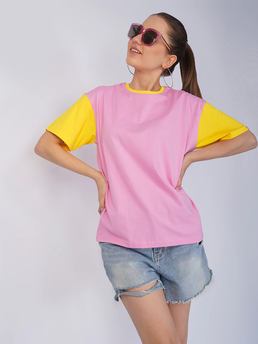 Plain Bum Bub  Women Oversized T-Shirt - Image 4