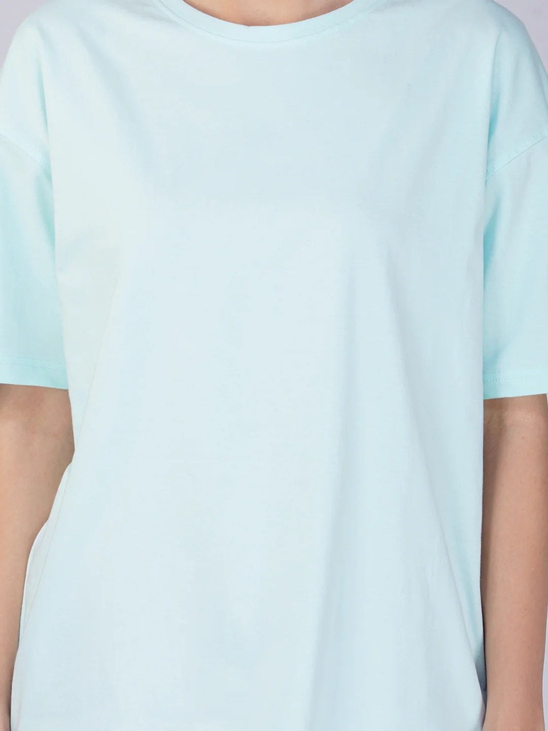Plain Mint  Women Oversized T-Shirt - Image 5