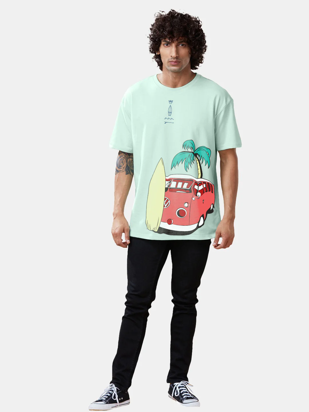Surf And Chill Oversized T-Shirt - Image 4