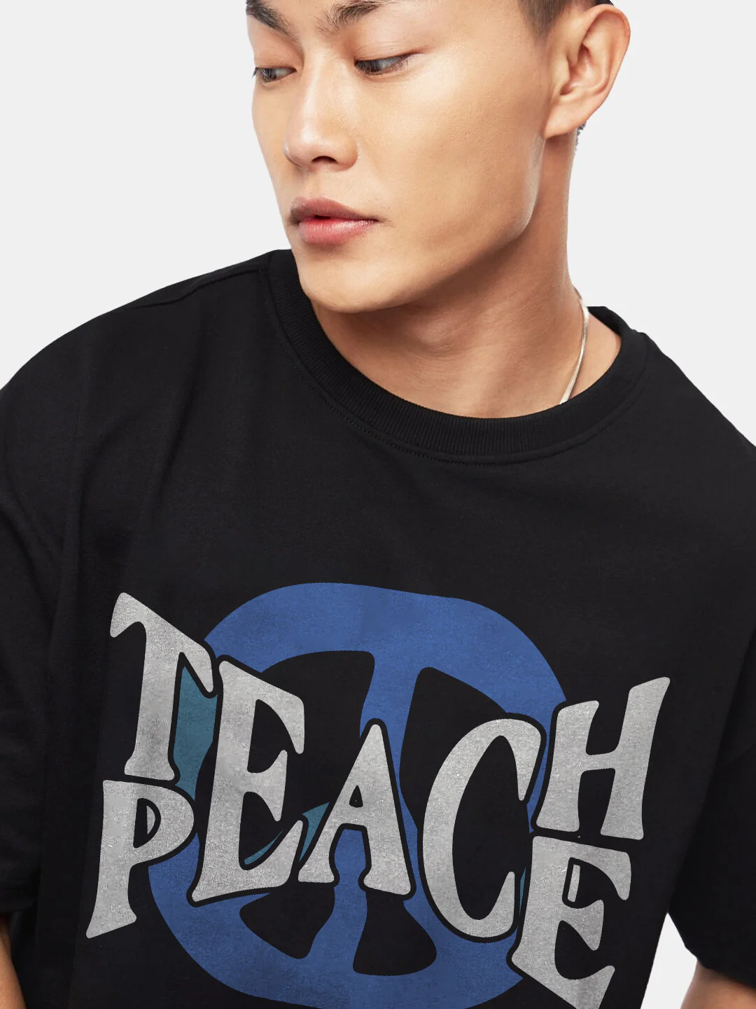 Teach Peace Oversized T-Shirt - Image 5