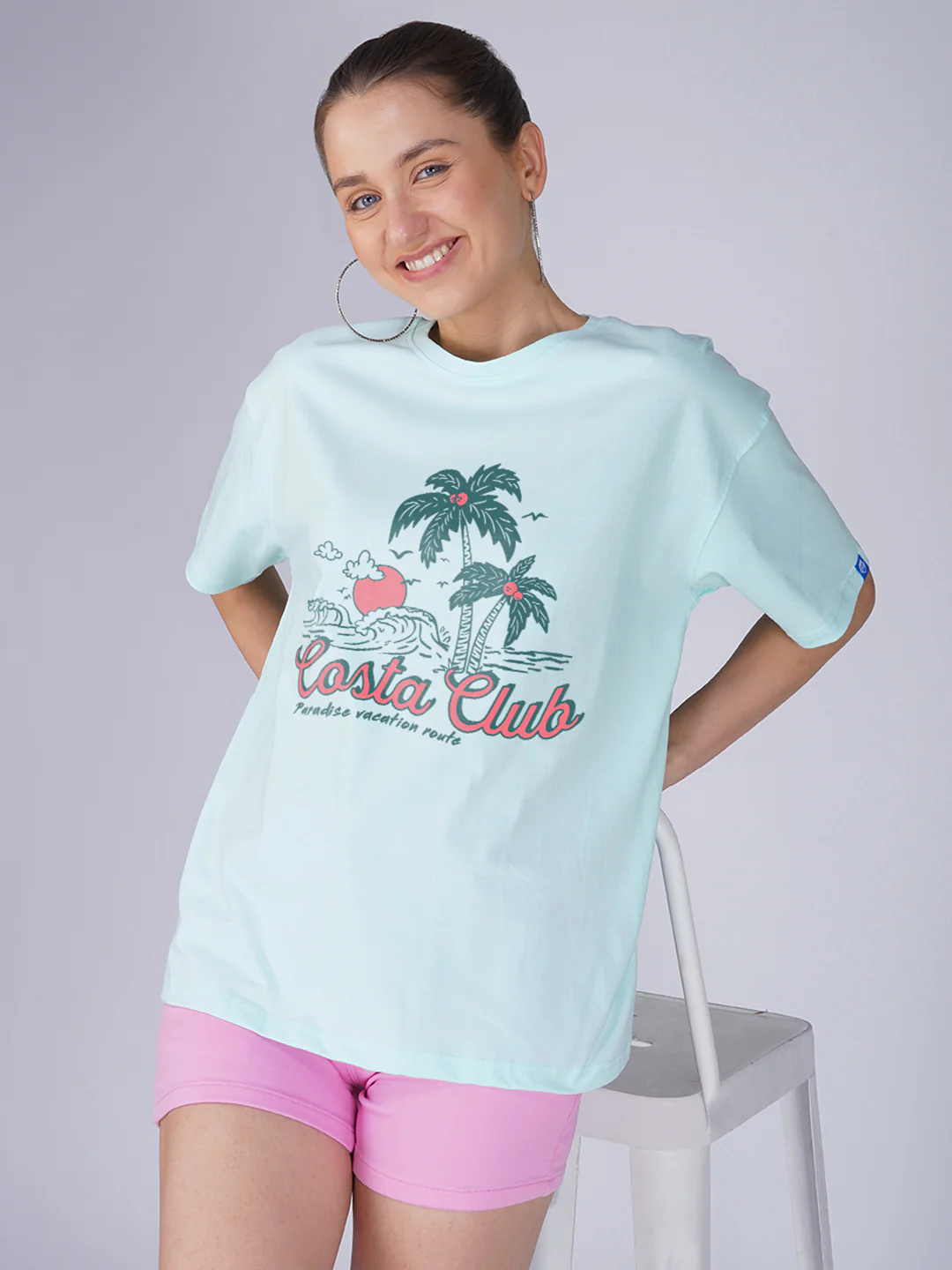 Costa Club Women Oversized T-Shirt - Image 4